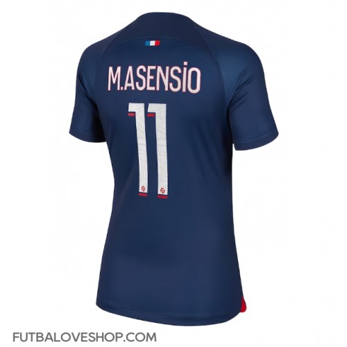 Dres Paris Saint-Germain Marco Asensio #11 Domáci pre Ženy 2023-24 Krátky Rukáv